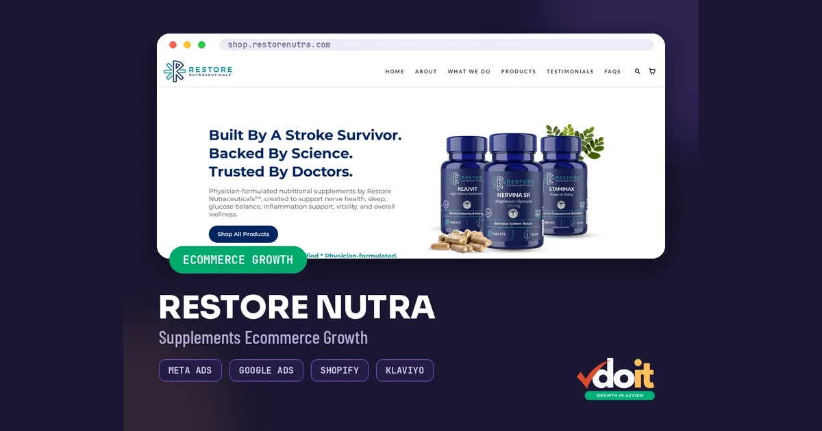 Restore Nutra — case study cover