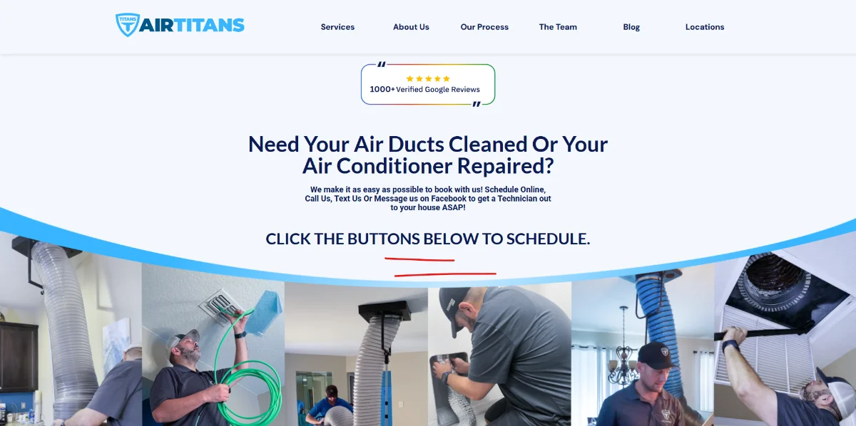 Air Titans — creative, page or dashboard